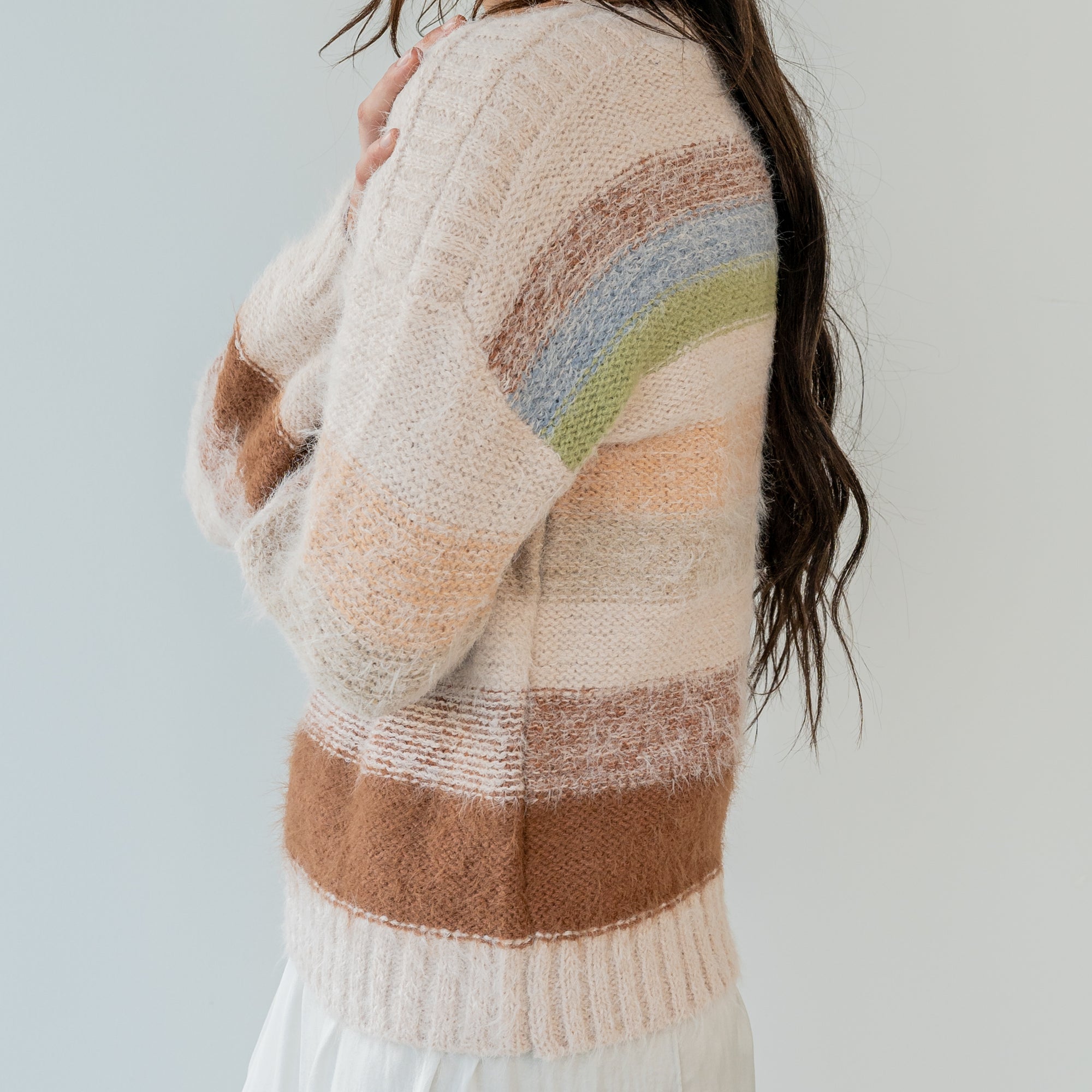 Stripe Sweater In Pastels