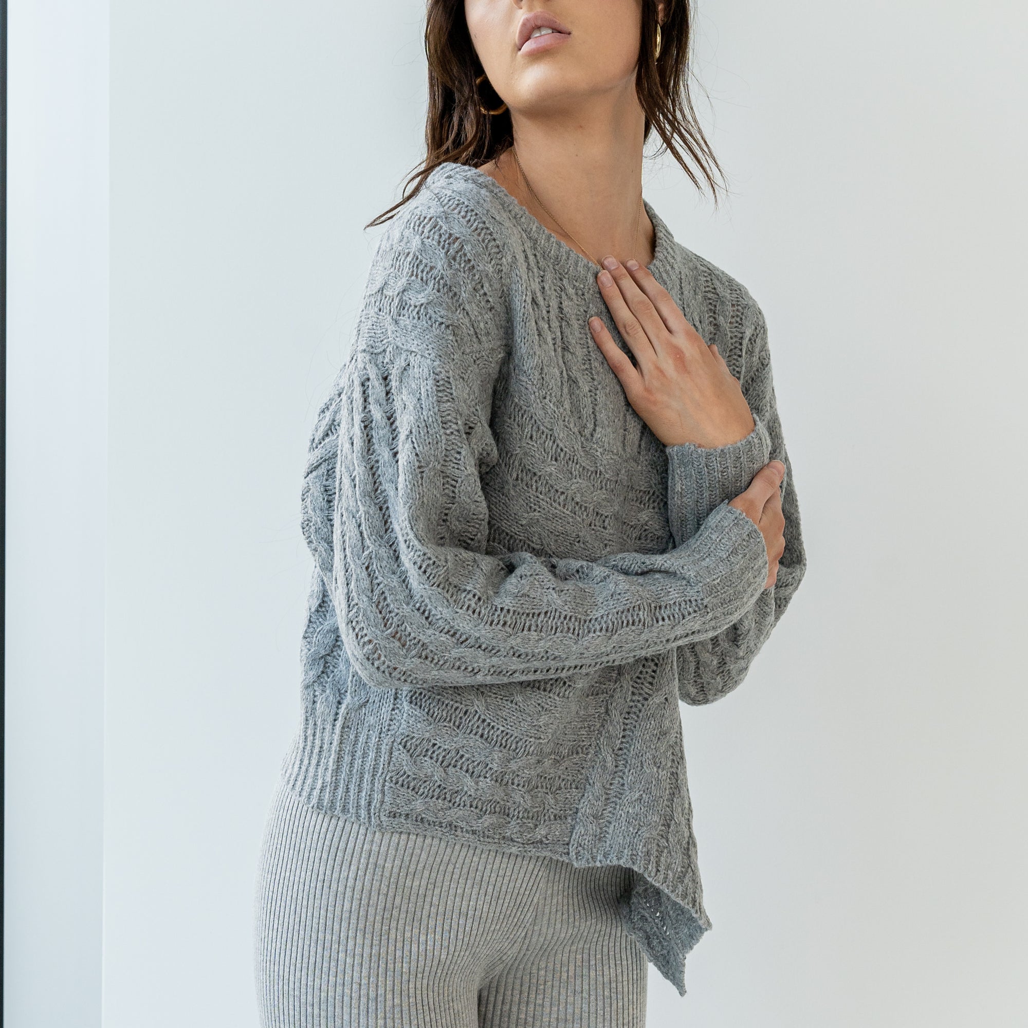 Asymmetric Hem Sweater