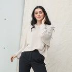 Long Sleeve Chiffon Blouse