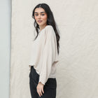 Long Sleeve Chiffon Blouse