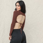 Almost Gone - Mock Neck Sweater Crop Top