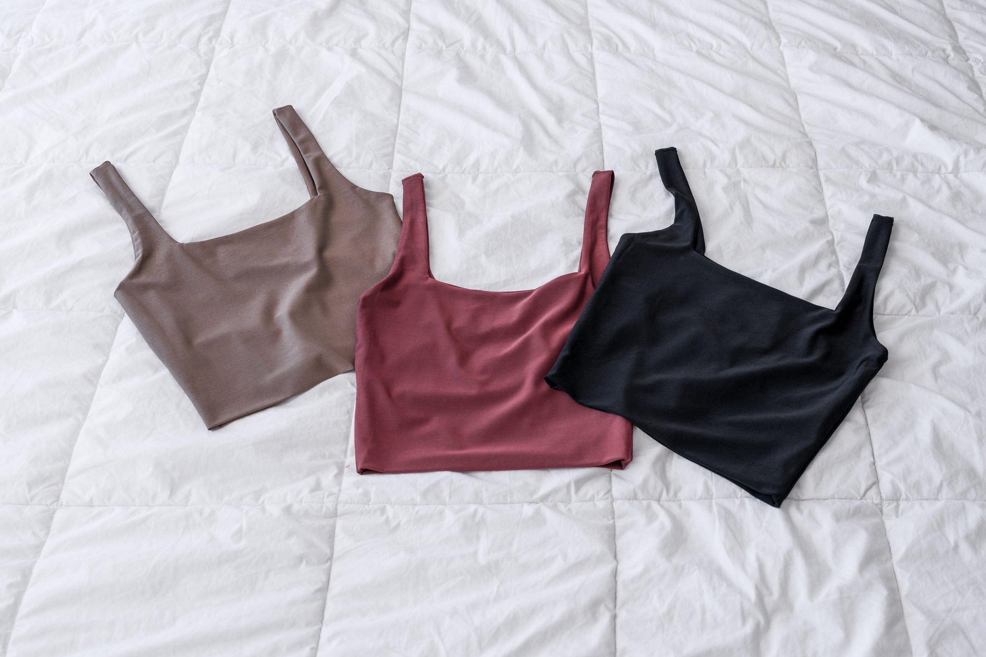 Double Layered Essential Cami in Stretchy Sports Knit