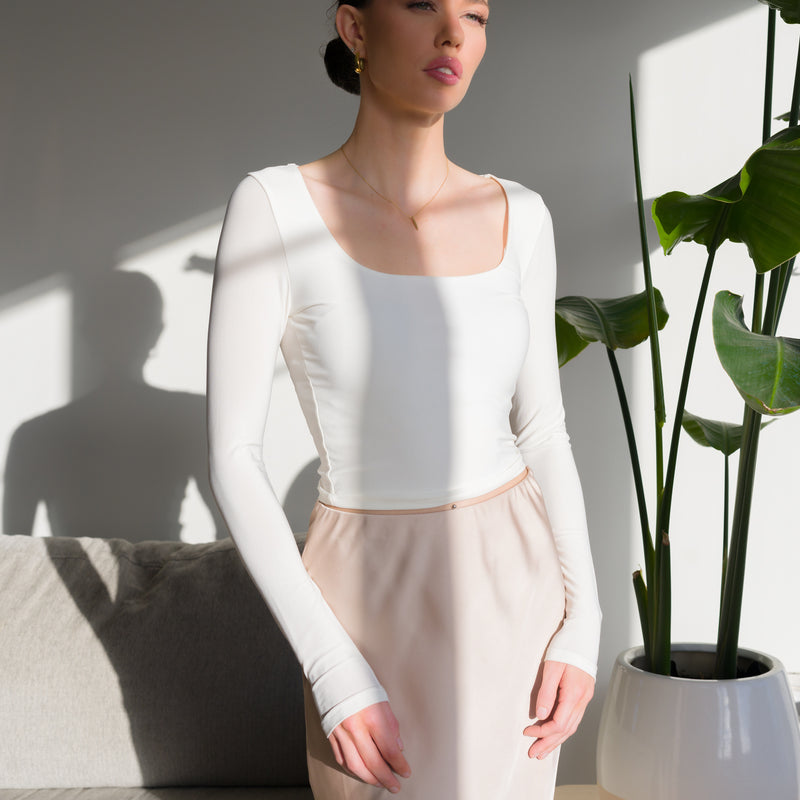 Silky Soft Knit Top in Performance Fabric