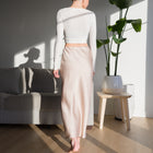 Essential Maxi Skirt in Matte Satin