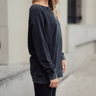 Last One - Cotton Sweatshirt in Boyfriend Fit