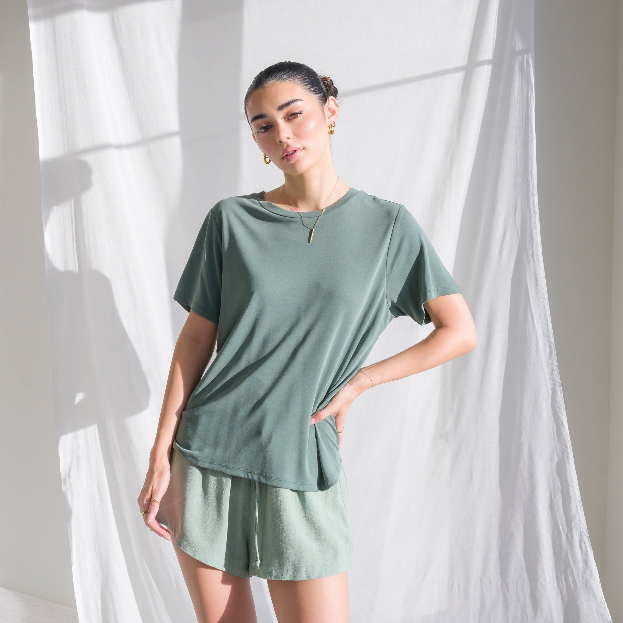 Silky-Soft Classic T-Shirt made of Cupro Fabric