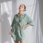 Soft Linen Top and Shorts Set