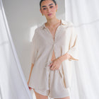 Soft Linen Top and Shorts Set