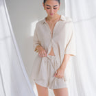 Soft Linen Top and Shorts Set