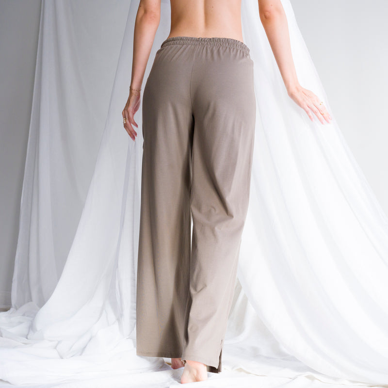 Buttery Soft Knit Pants with Slit Design