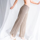 Buttery Soft Knit Pants with Slit Design