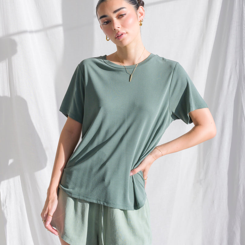 Silky-Soft Classic T-Shirt made of Cupro Fabric