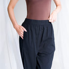 Draped Harem Pants in Soft Rayon