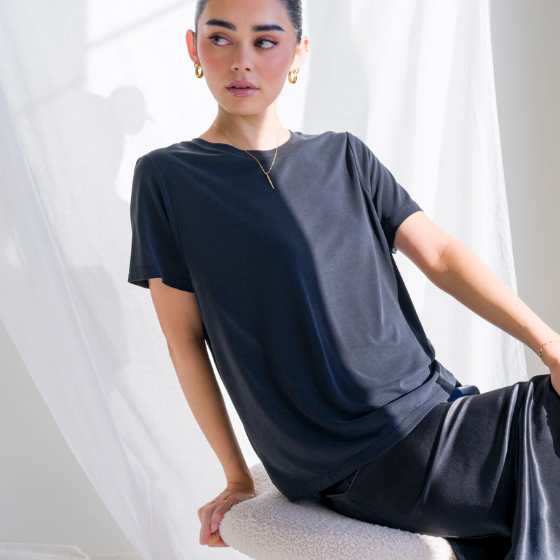 Silky-Soft Classic T-Shirt made of Cupro Fabric