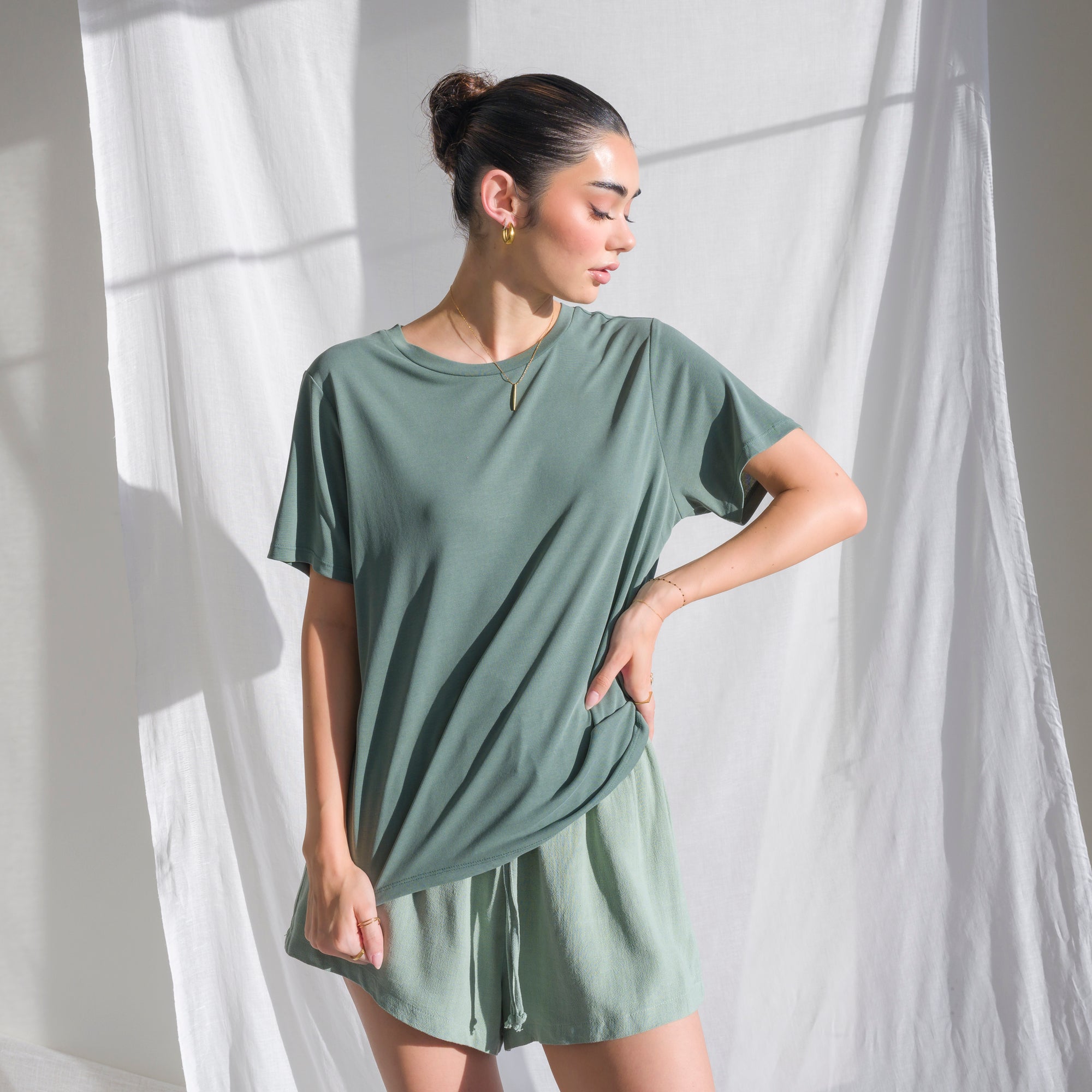 Silky-Soft Classic T-Shirt made of Cupro Fabric