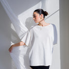 Oversized Boyfriend Tee in a Cotton Mineral Wash Fabric