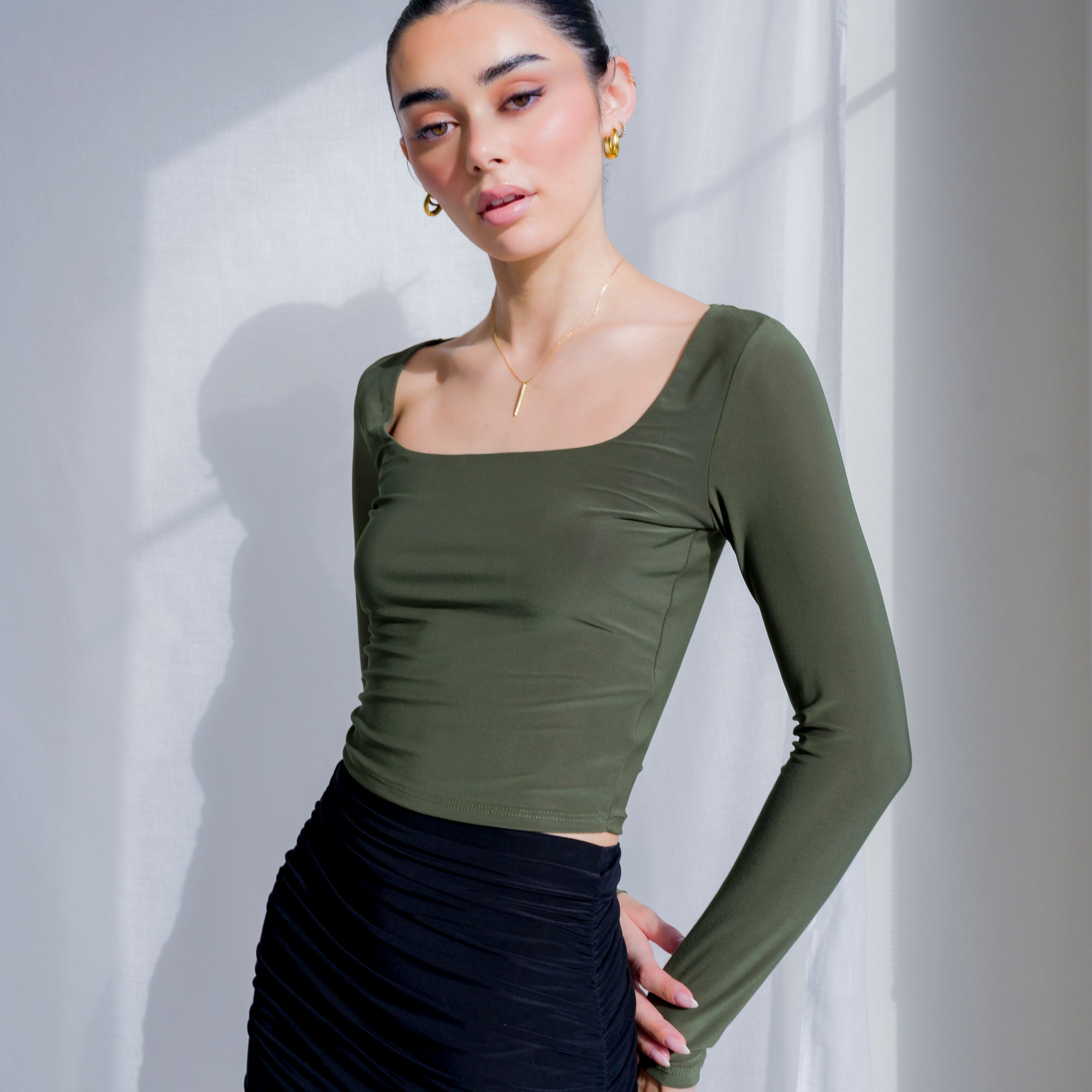 Silky Soft Knit Top in Performance Fabric