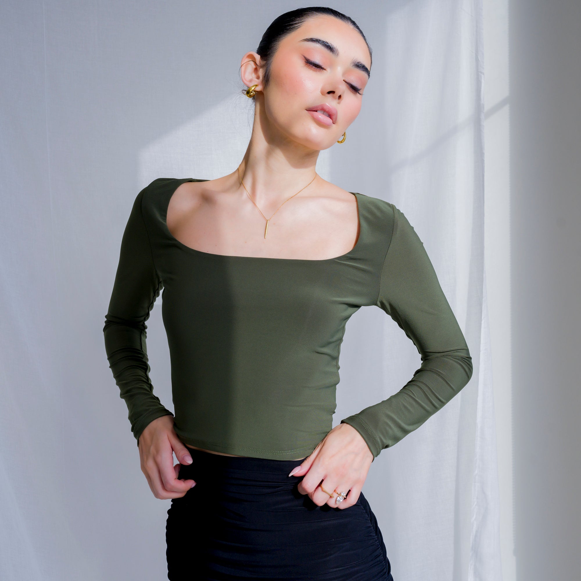 Silky Soft Knit Top in Performance Fabric