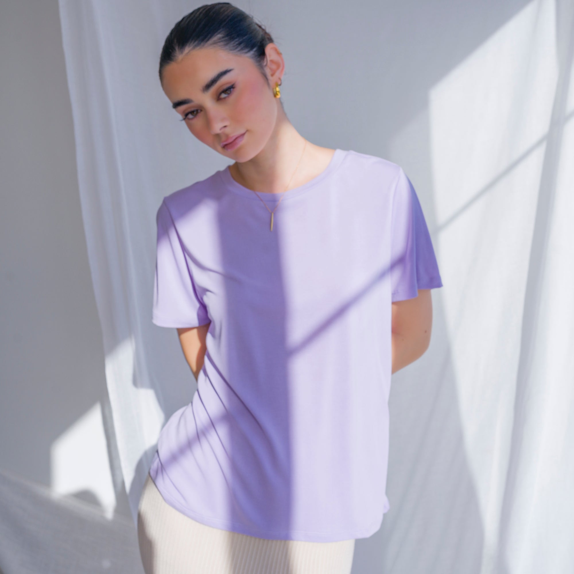 Silky-Soft Classic T-Shirt made of Cupro Fabric