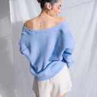 Soft, Heavy-Weight Cardigan and Sweater in Sky Blue