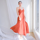 Smocked Rust Rust Orange Gown