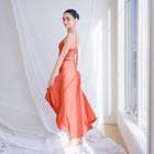 Smocked Rust Rust Orange Gown