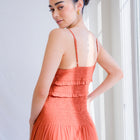 Smocked Rust Rust Orange Gown