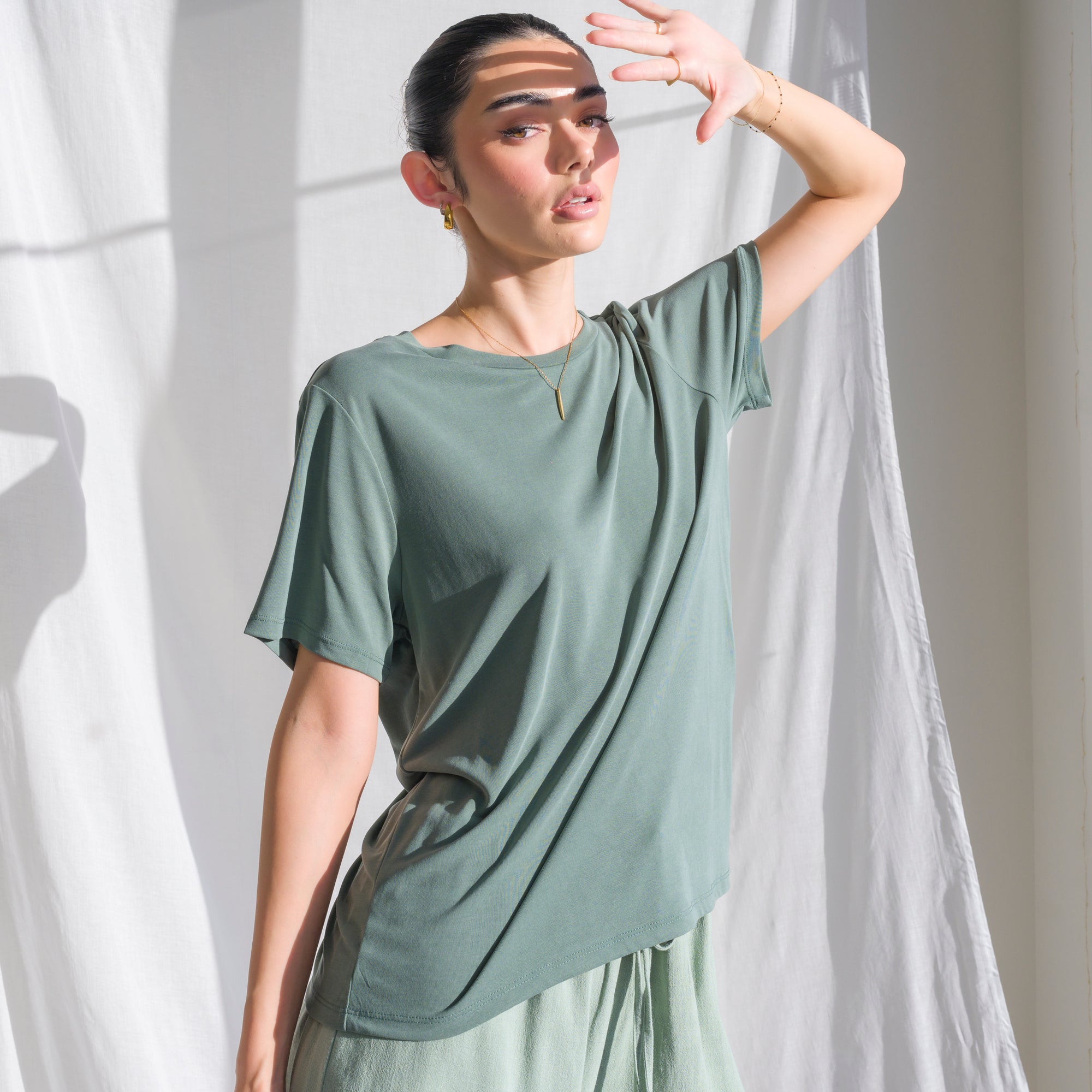 Silky-Soft Classic T-Shirt made of Cupro Fabric