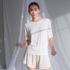 Cupro Drape Dolman Tee