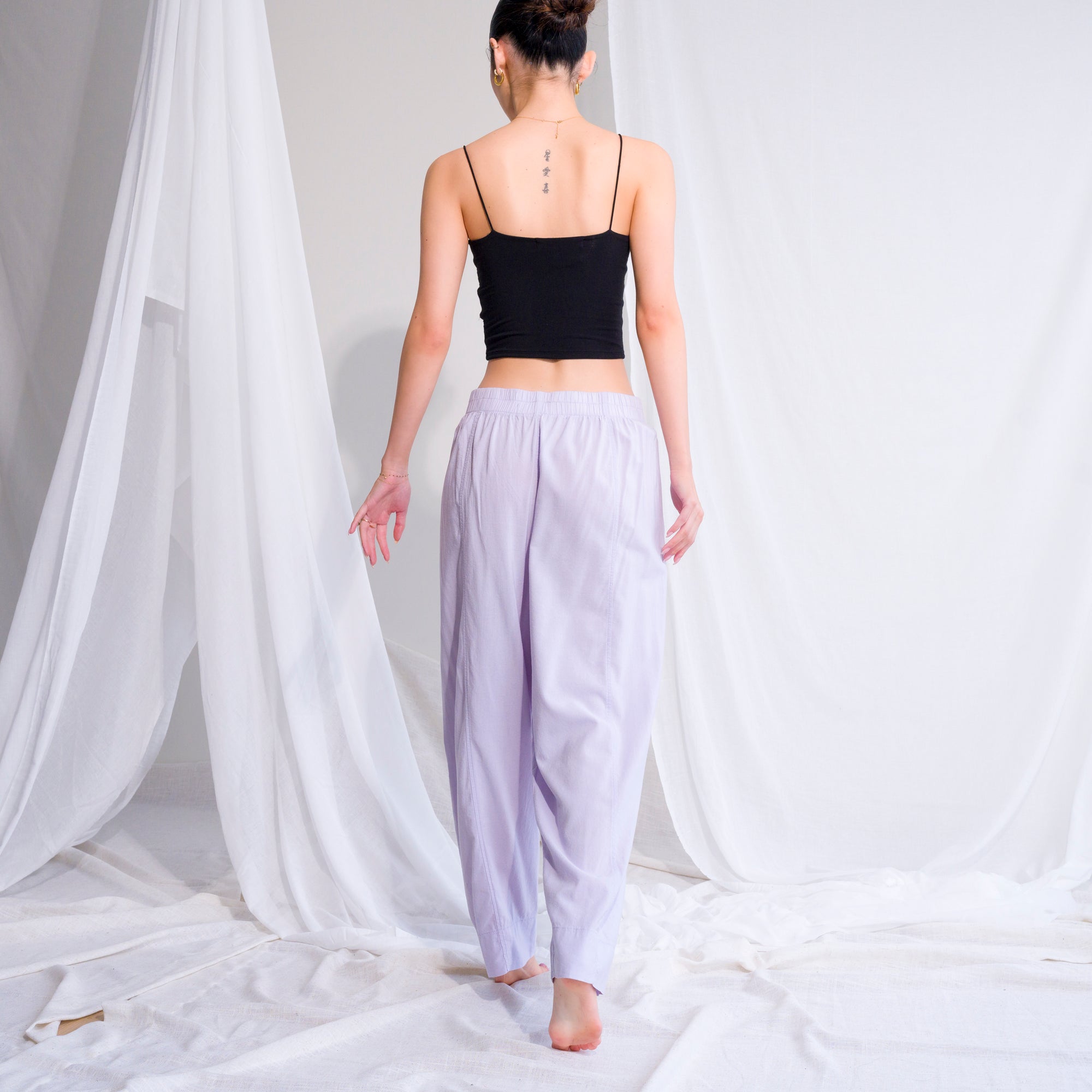 Draped Harem Pants in Soft Rayon