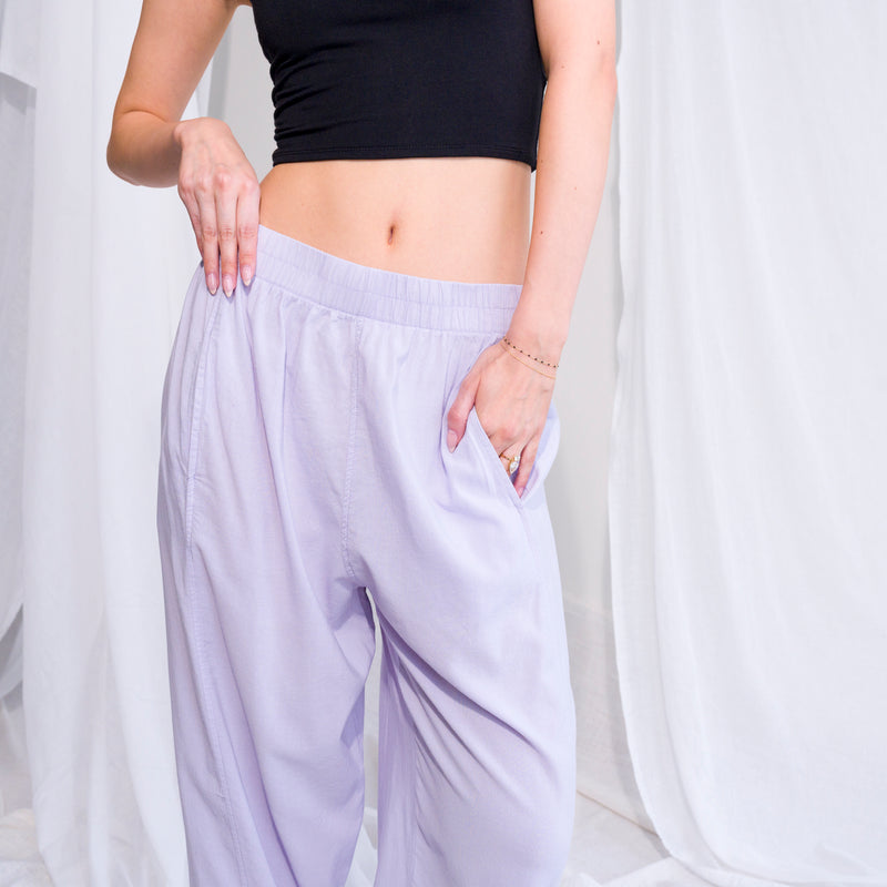 Draped Harem Pants in Soft Rayon