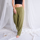 Draped Harem Pants in Soft Rayon