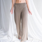 Buttery Soft Knit Pants with Slit Design