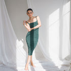 Silky-Lux Midi Dress in Comfortable Performance Fabric