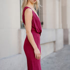 Asymmetric Satin Jumpsuit